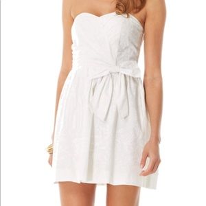 Lilly Pulitzer White Strapless Dreas
